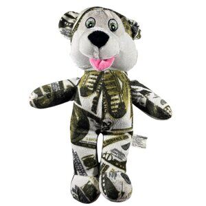 Money Print Plush Bear Toy By National Prize & Toys